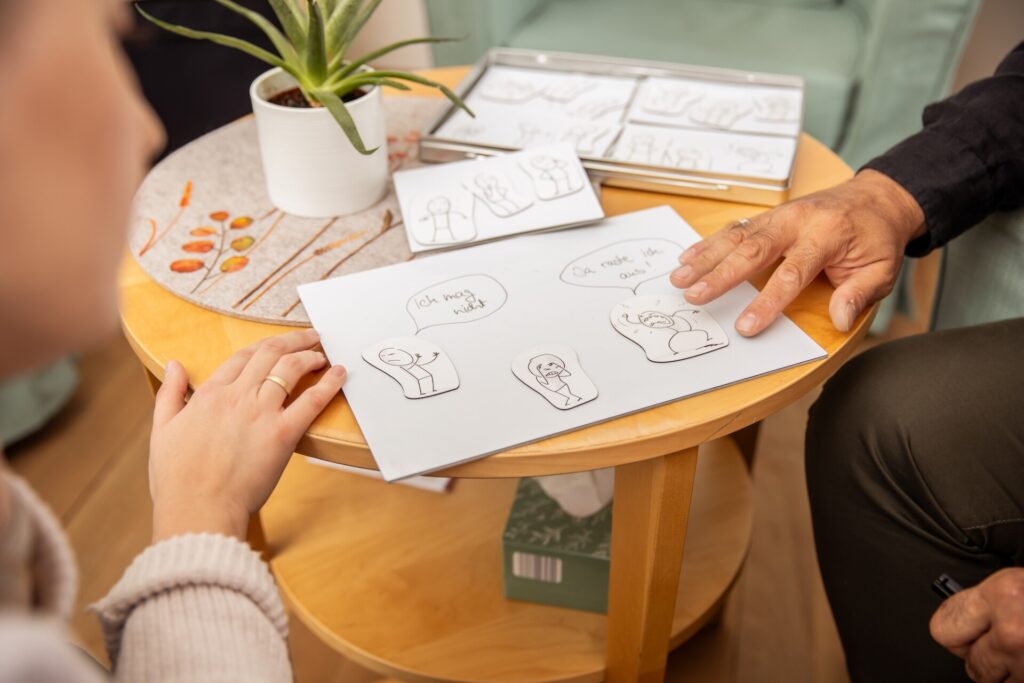 Besprechen von Arbeitsmaterial