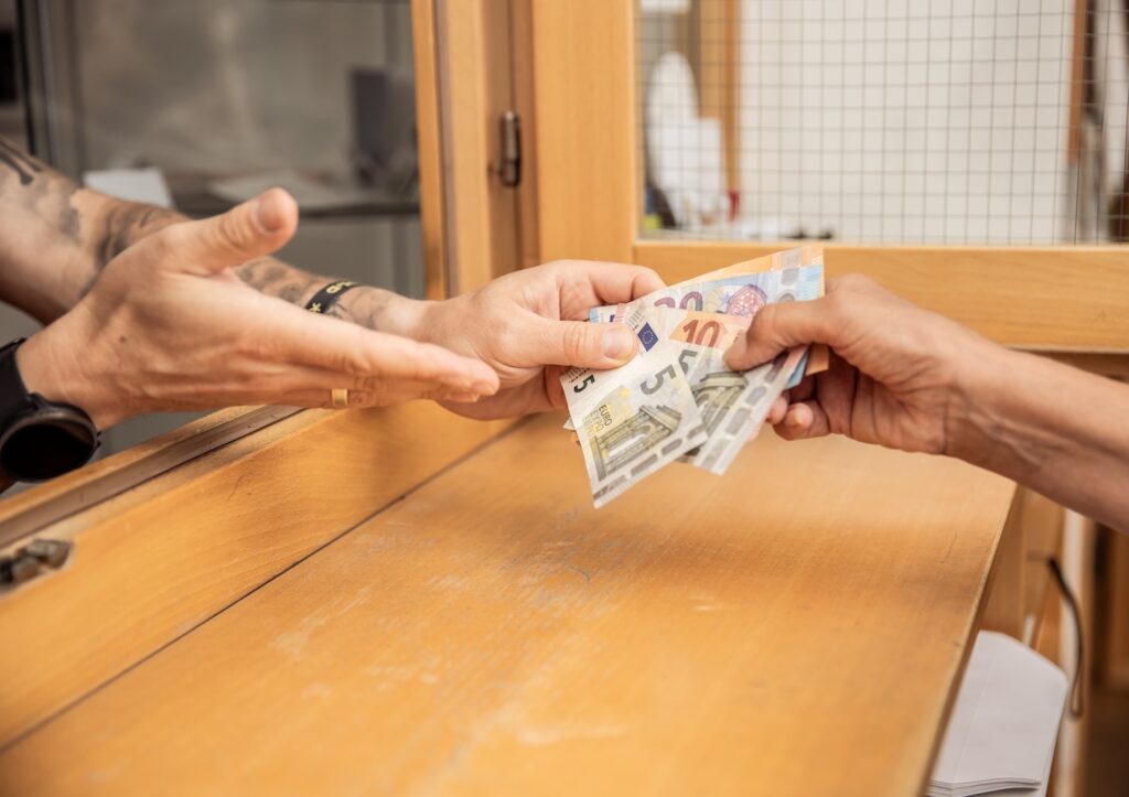 Spenden an die Caritas