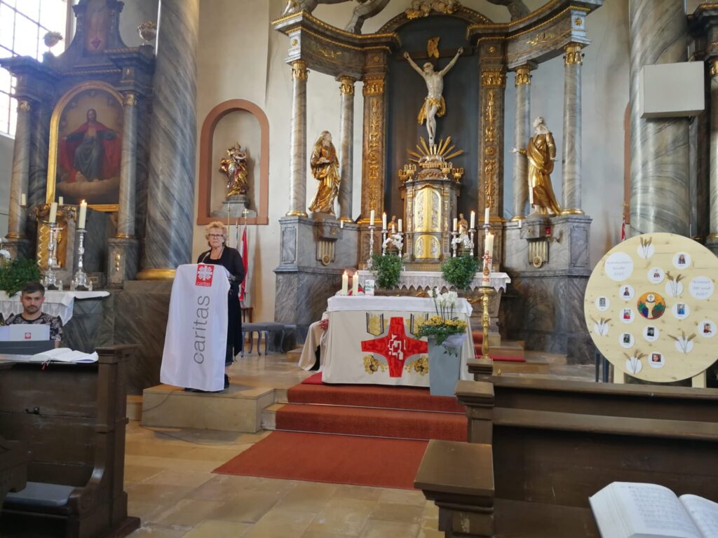 Vortrag während Messe