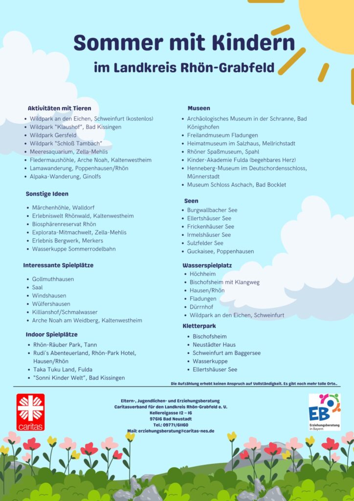 Sommerangebote mit Kindern