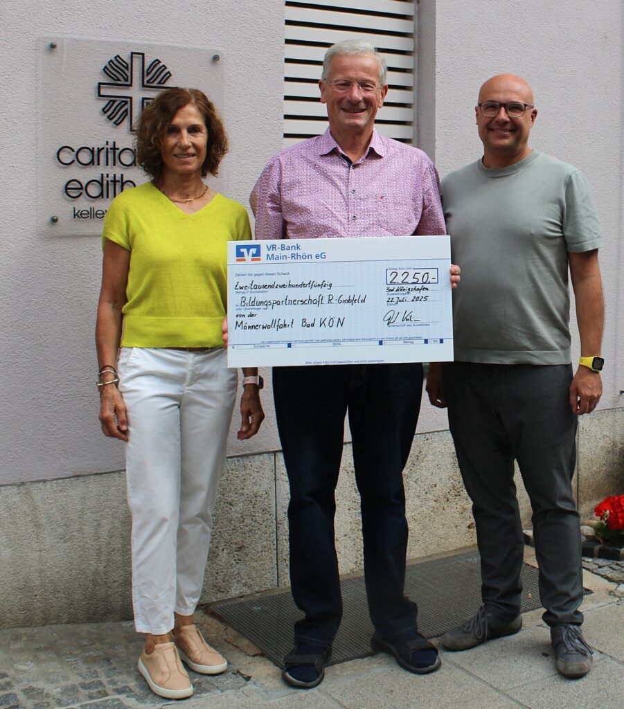 Spendenübergabe Männerwallfahrt