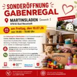 Sonderöffnung Gabenregal Juli 2026